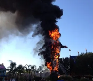 Big Tex burns